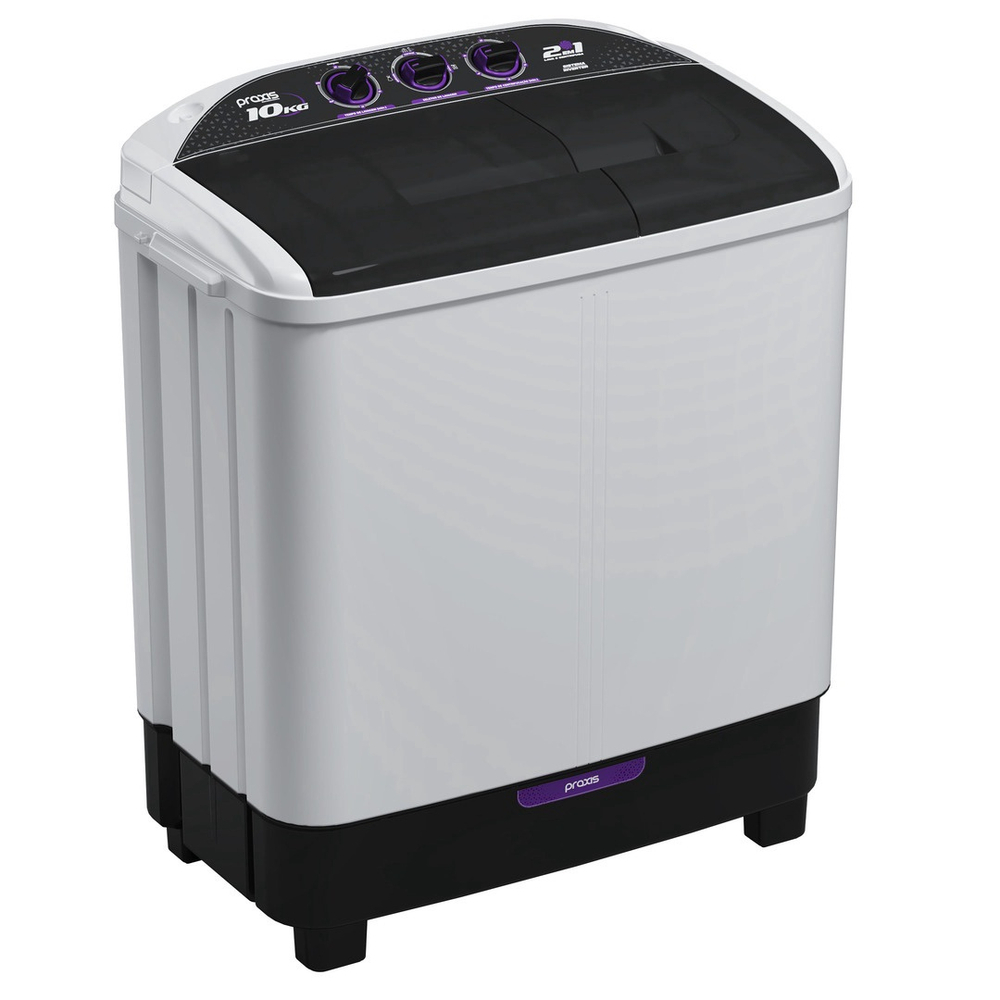 Lavadora de Roupas Praxis 2 em 1 10kg Lava 6Kg e Centrifuga 4Kg