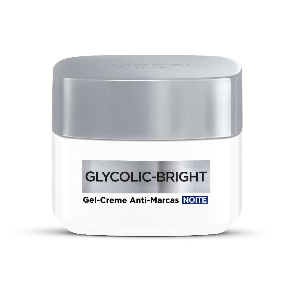 Gel Creme Anti-Marcas Noite Glycolic-Bright L'Oréal Paris 49g em Oferta na Shopee