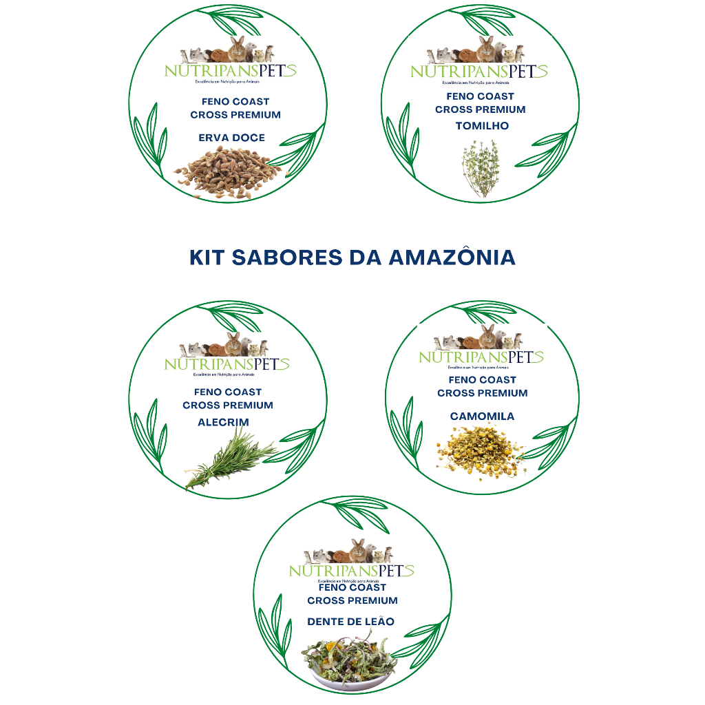 KIT FENO COAST CROSS SABORES DA AMAZONIA- NUTRIPANSPETS