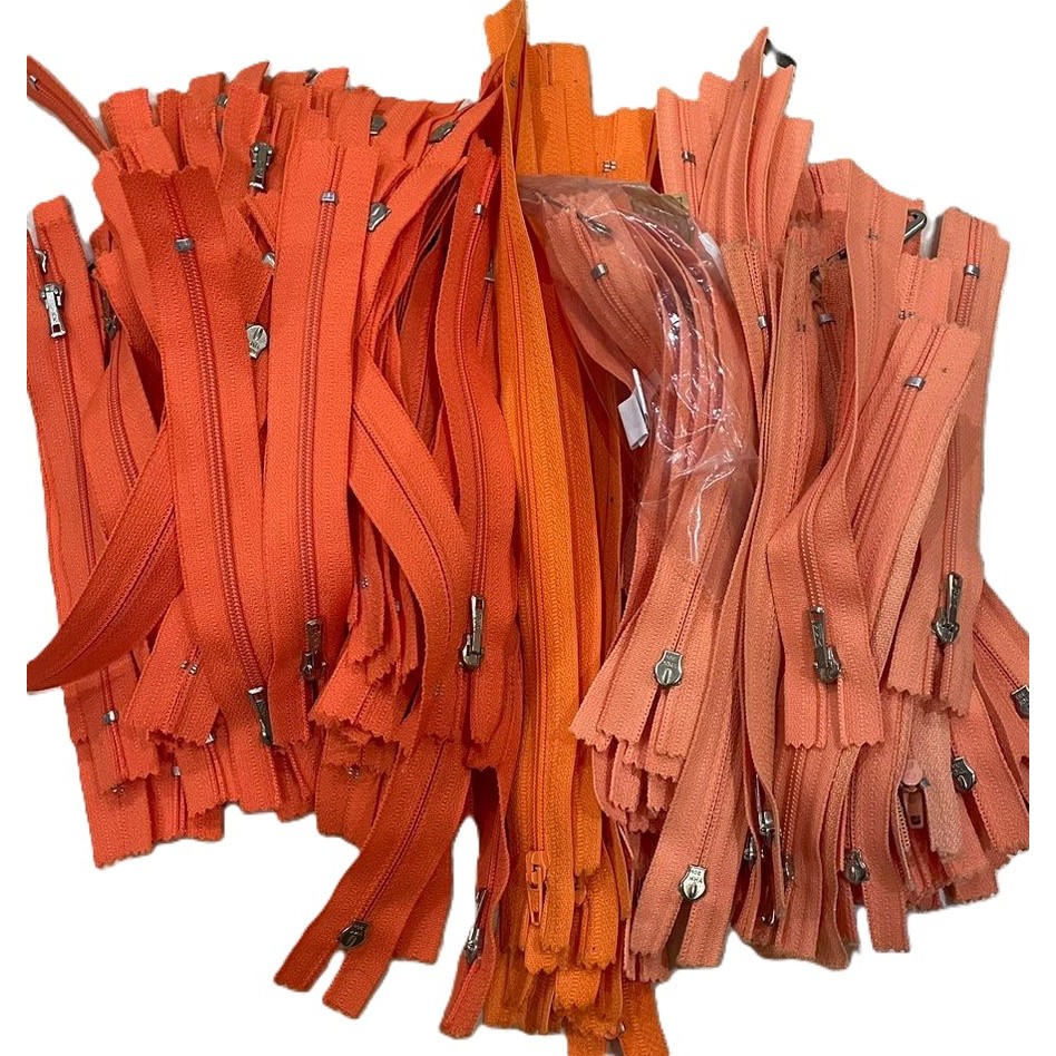 Ziper Zíper costura 15 cm Nylon kit cenoura e laranja cores armarinhos atacado costureira corrente e outras marcas