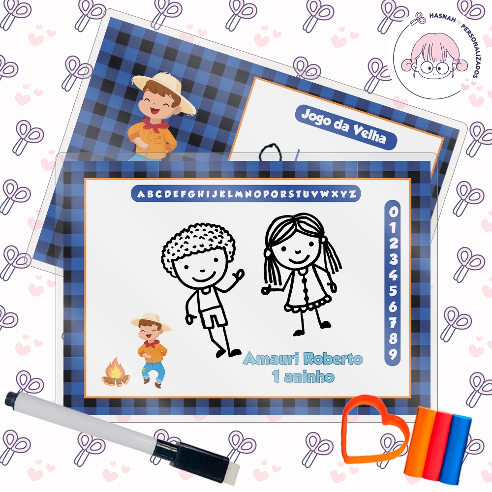 Kit Lousinhas Mágicas Lembrancinha Aniversário Infantil Personalizado Festa Junina