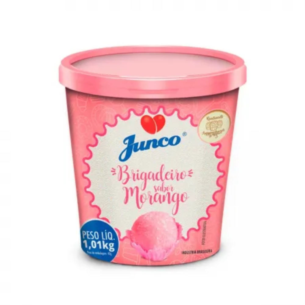 Brigadeiro De Morango Pronto P/ Enrolar Junco 1,01kg em Oferta na Shopee