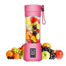 Liquidificador portátil mini USB sem fio, pode ser agitado, com 6 lâminas, liquidificador elétrico