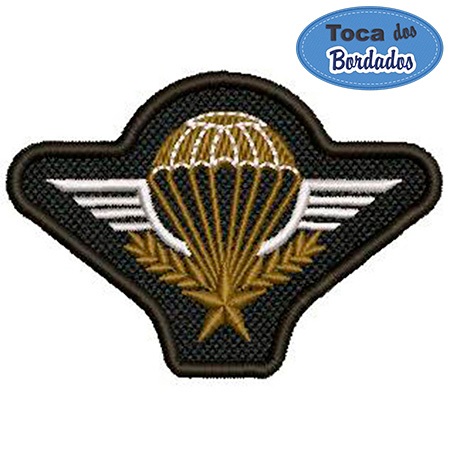 Patch Bordado Paraquedista Breve 5,5x8 cm Cód.2366