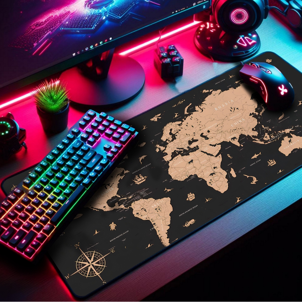 Mouse Pad Gamer Extra Grande 120x60cm Borda Costurada Estampa Cenários, Games e Animes em Oferta na Shopee