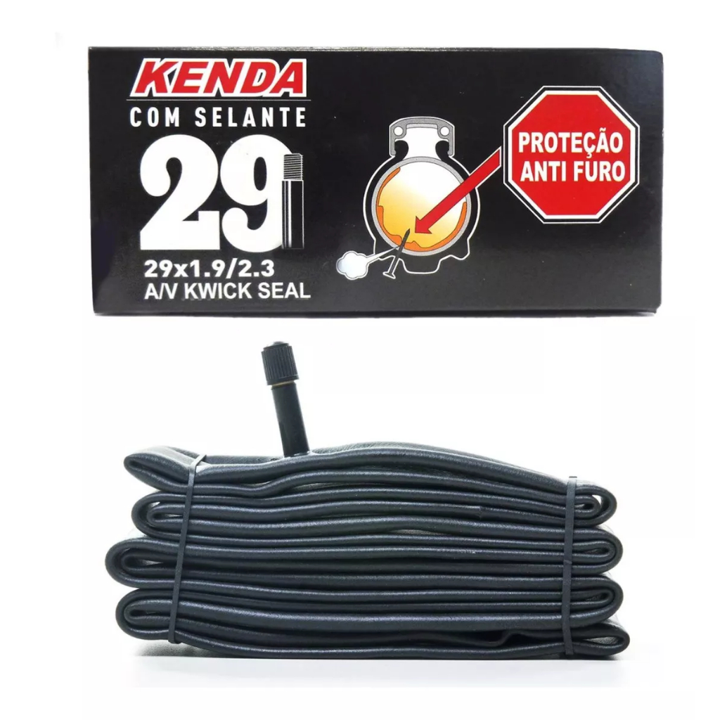 Câmara De Ar Kenda 29 Bico Grosso Vacinada Selante Anti Furo Tipo Da Válvula Schrader em Oferta na Shopee