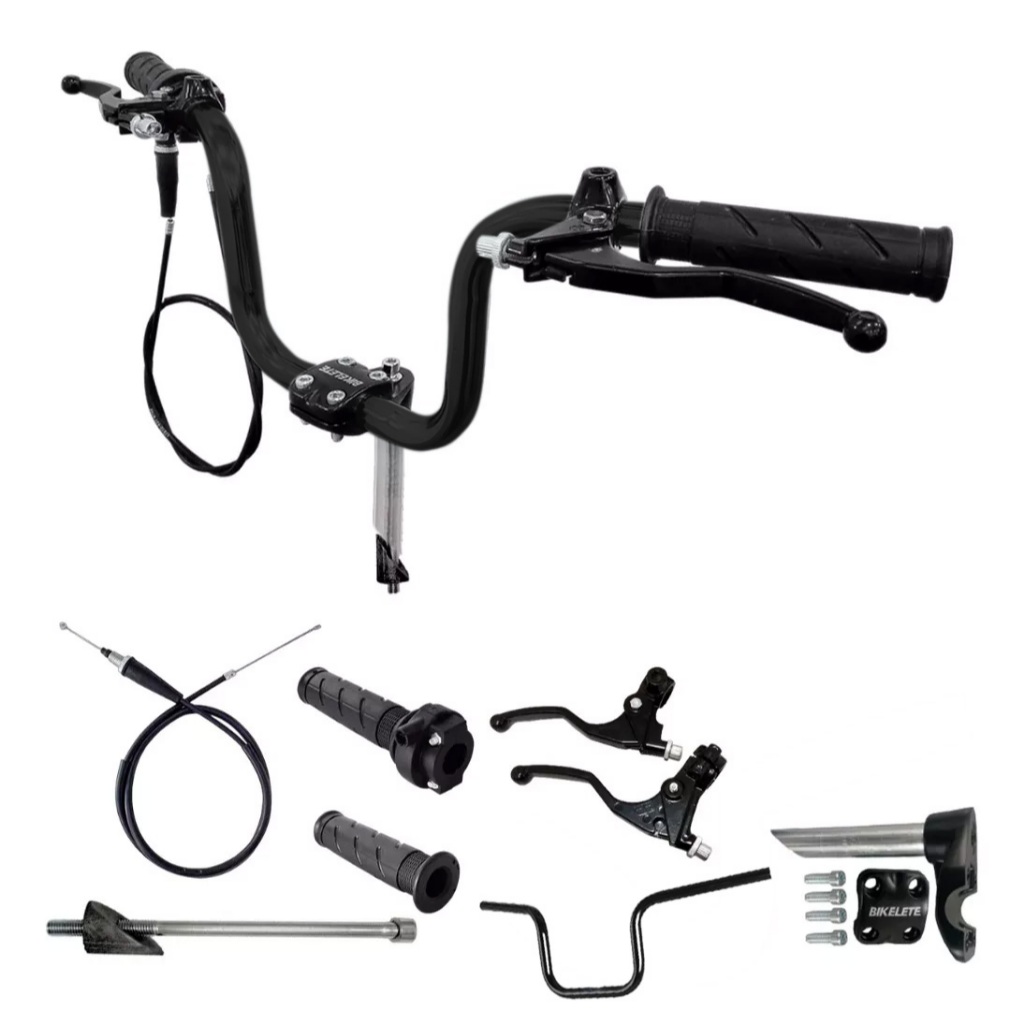 Kit Guidão Acelerador Completo Mobilete Bikelete 2 Tempos - Sports & Outdoors