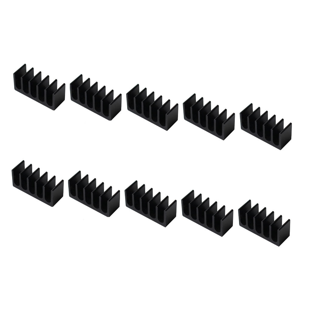 10uni. Dissipador De Calor Adesivo 8x22x10mm Vrm/mosfet/ram