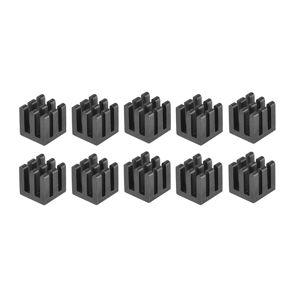 10uni. Dissipador De Calor Adesivo 10x10x10mm Vrm/mosfet/pi