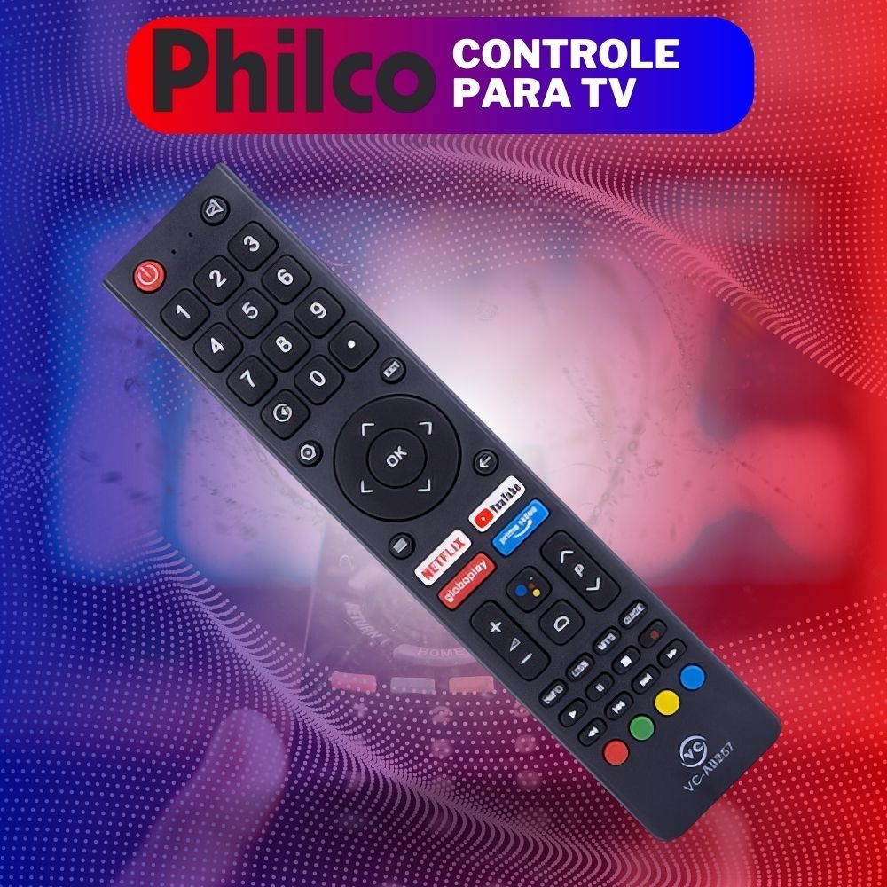 Controle para Tv Philco 4k Smart Tecla Netflix Youtube Prime Video em Oferta na Shopee