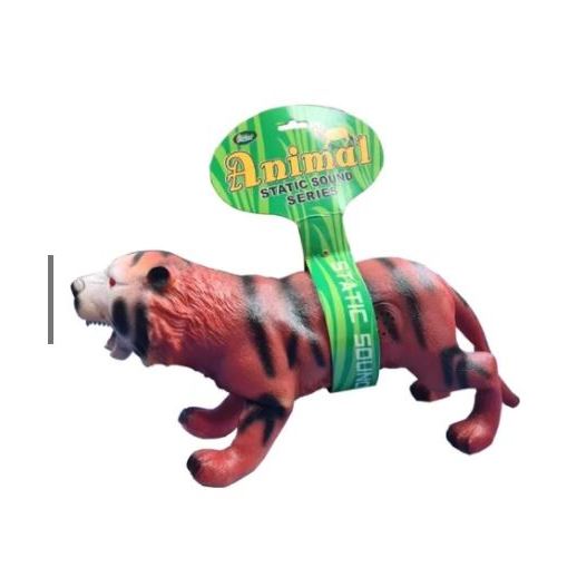 Tigre Animal De Brinquedo Vinil/borracha Macio Com Som