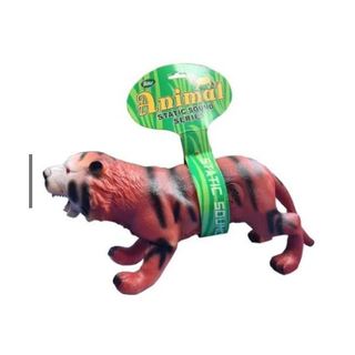 Tigre Animal De Brinquedo Vinil/borracha Macio Com Som