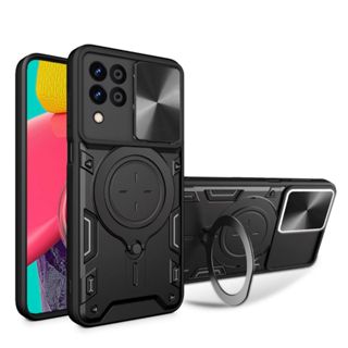 Nova Capinha Para Samsung Galaxy M12/ M13/ M23/ M51/ M52/ M53/ M54/ M55/ M62 -- Capa Case 4G 5G Anti impacto/ Proteção de Câmera/ Suporte 360/ Armadura Militar em Oferta na Shopee