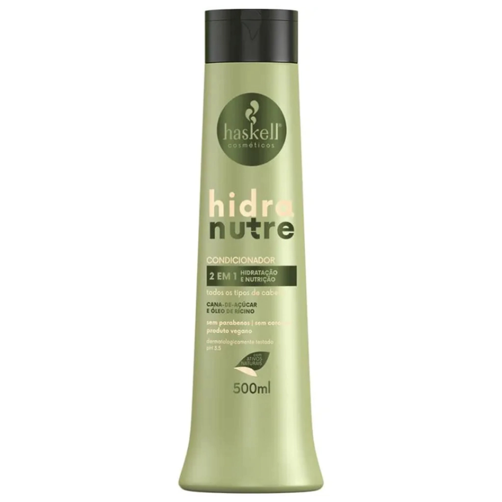 Haskell HidraNutre Condicionador 500ml Ressecados Máscara Mandioca Hidratação, Cavalo Forte Reconstrução, Murumuru