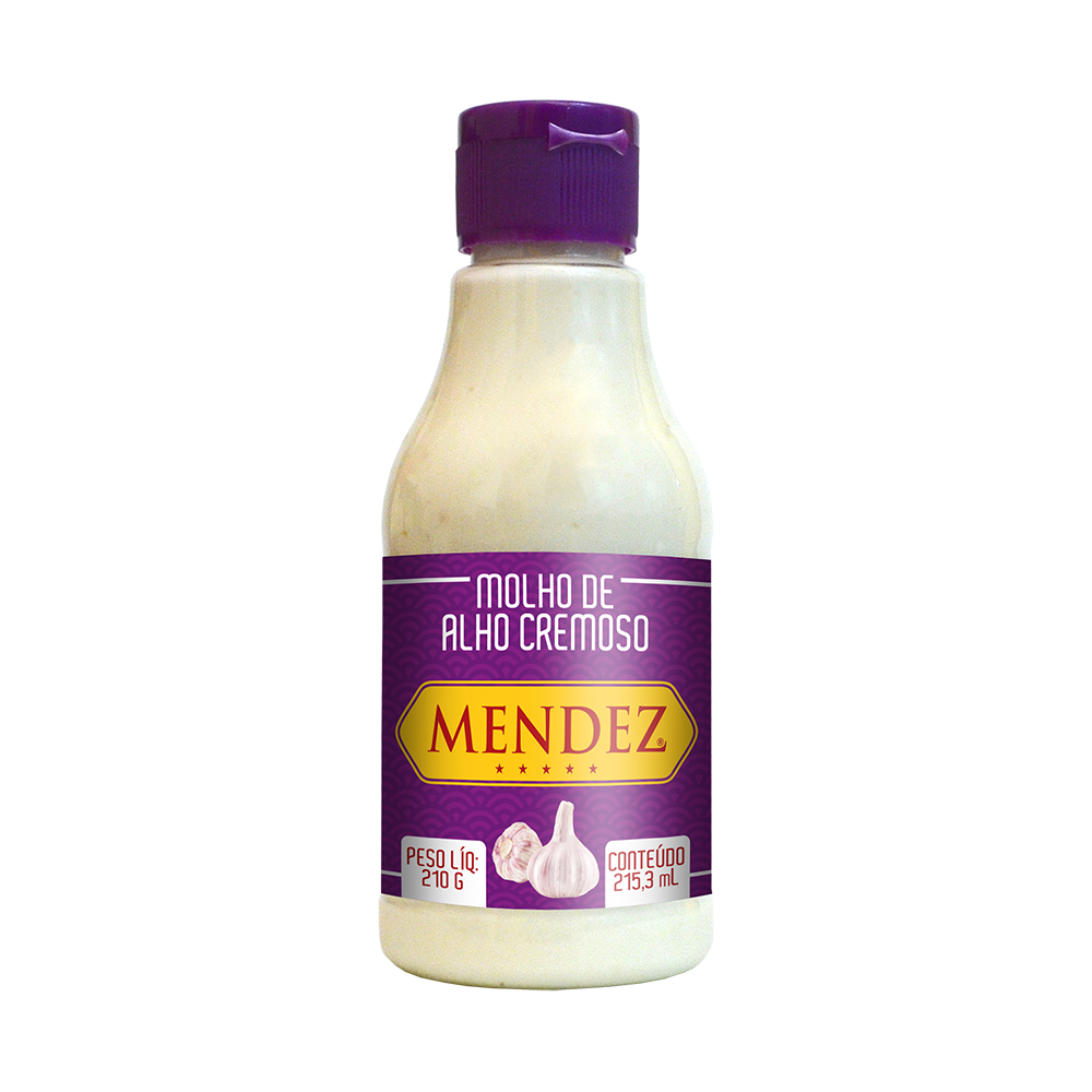 Molho de Alho Cremoso Mendez 215ml