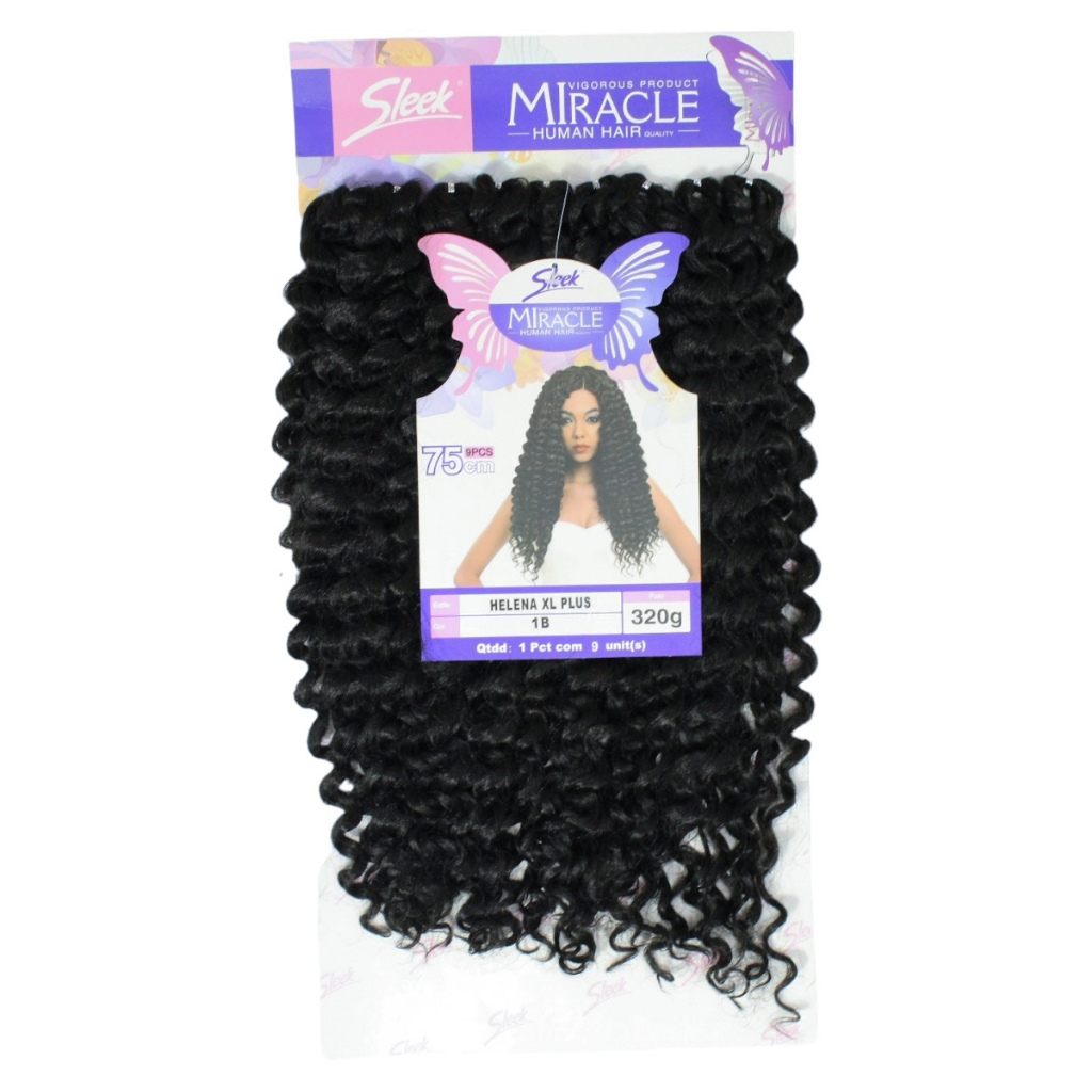Cabelo Cacheado Bio Orgânico Helena Xl plus Rebecca Sleek 320g em Oferta na Shopee