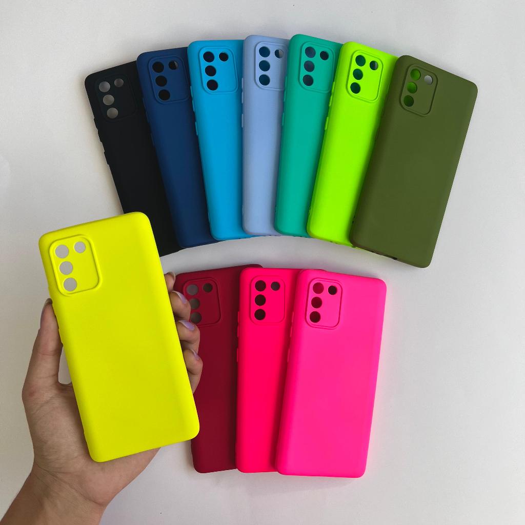 Capinha Para Samsung S10 Lite / Capa Case Silicone Aveludada Colorida Forrada (CF26) em Oferta na Shopee