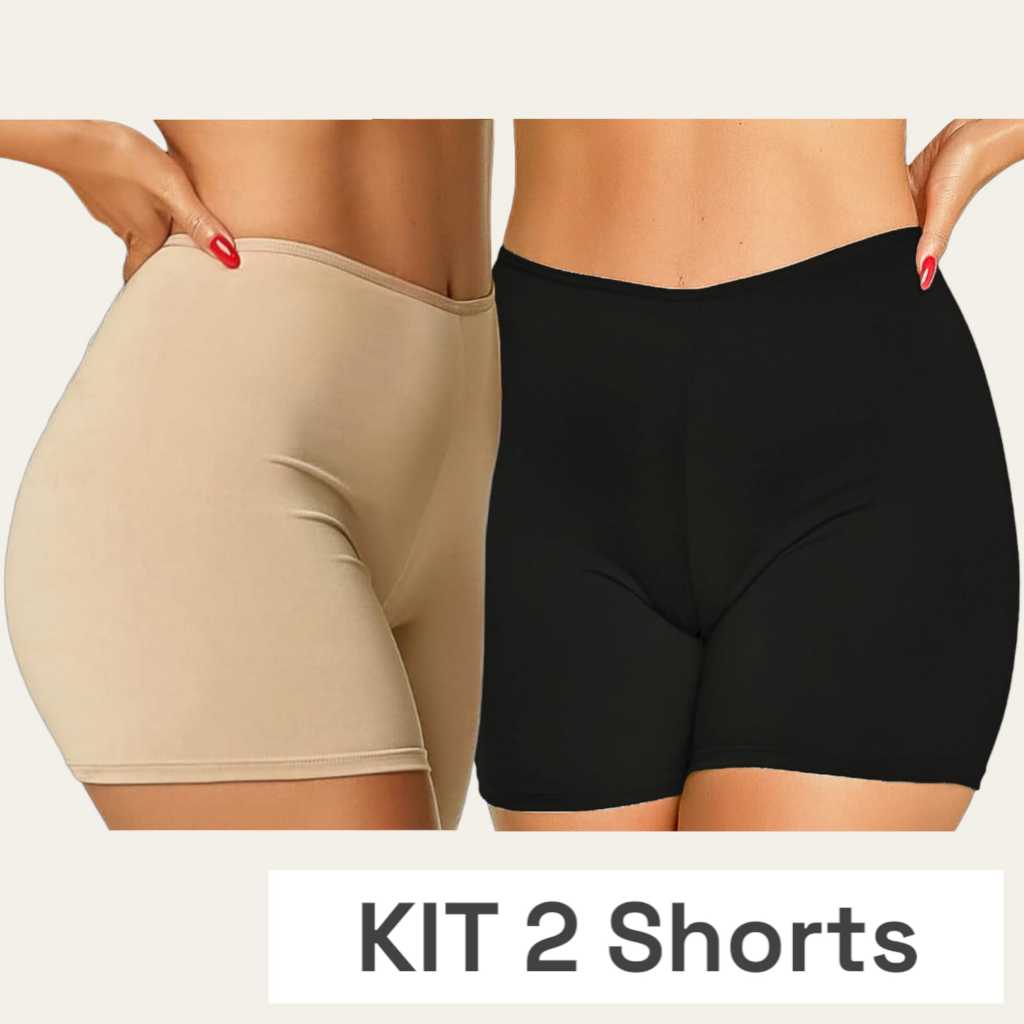 Kit 2 Short Anágua Segunda Pele em Oferta na Shopee
