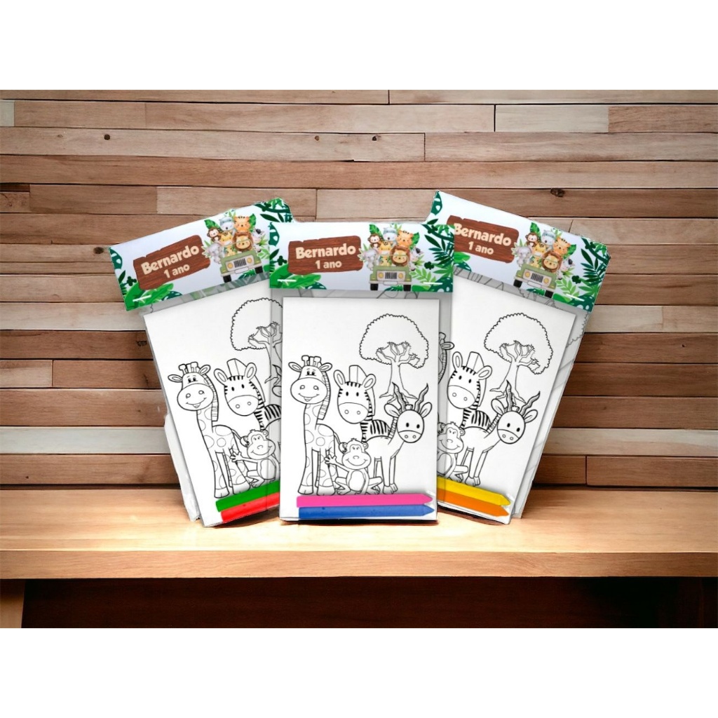 kit Lembrancinha Para Colorir Personalizado - Livrinho para colorir com giz