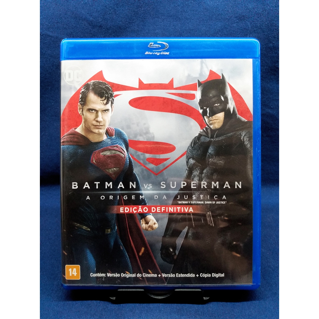 Batman v Superman A Origem da Justiça - Edição Definitiva BD Blu-Ray Duplo 2 discos Warner Bros original Zack Snyder