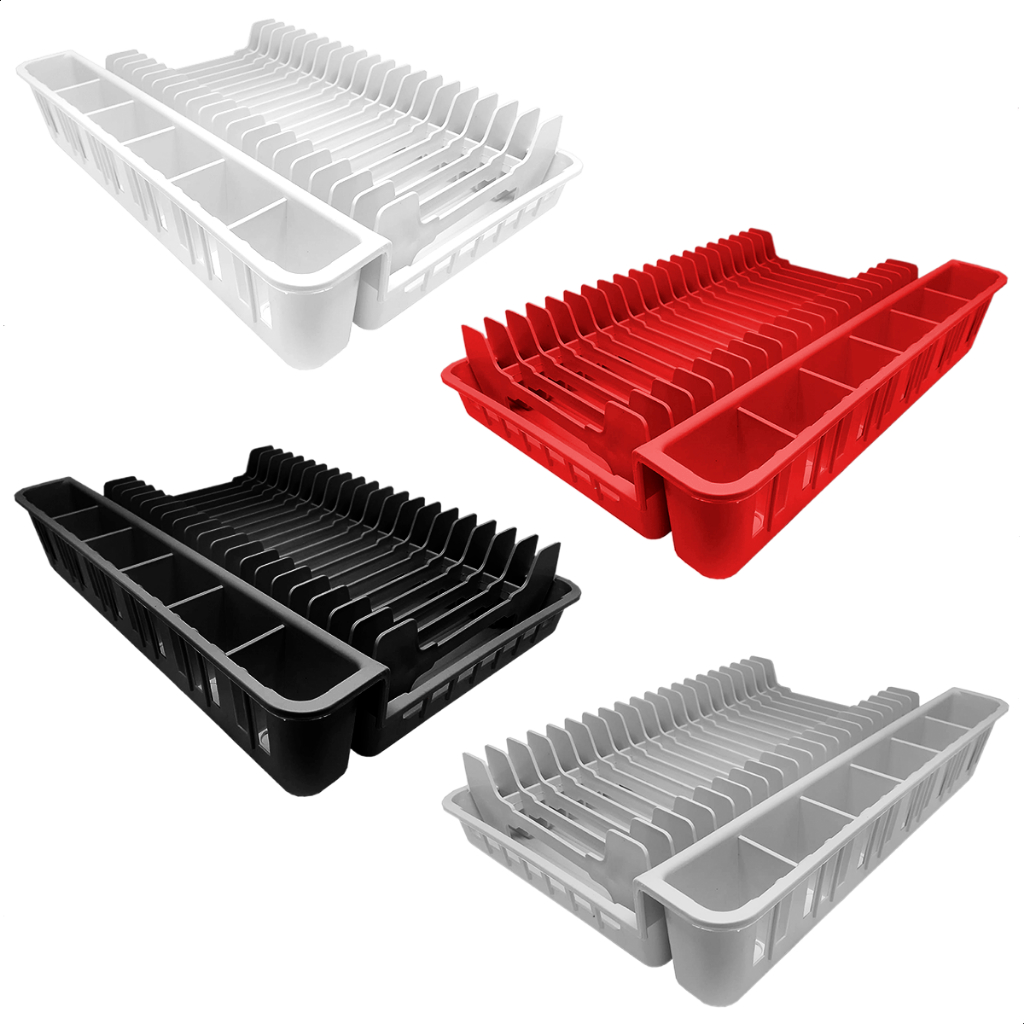 Escorredor de Louça de Talheres de Prato Dobrável Organizador de Pia