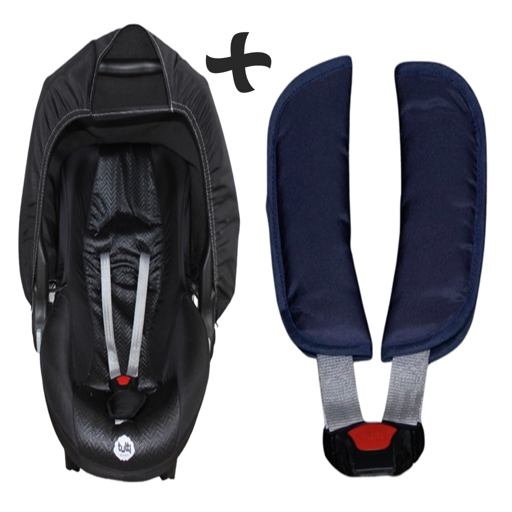 Capota de Bebê Conforto e Protetor de Cinto Totalmente Ajustável