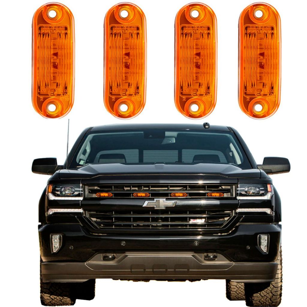 Kit 4 Lanterna Luz da Grade Camionete Led Bivolt 2 Led em Oferta na Shopee