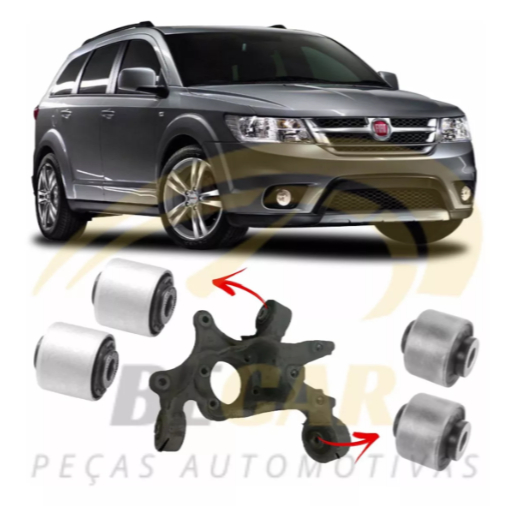 Kit Bucha Manga Eixo Traseiro Dodge Journey Fiat Freemont
