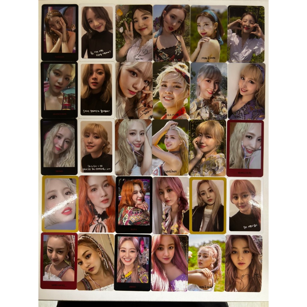 twice photocard more & more kpop original