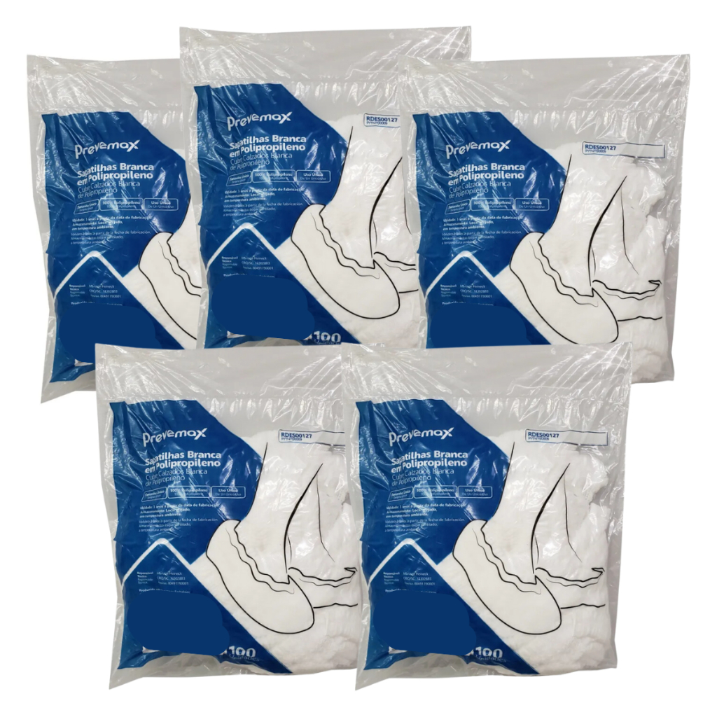 Sapatilha Descartável 500 Unidades Anvisa C/ Elástico Propé em Oferta na Shopee