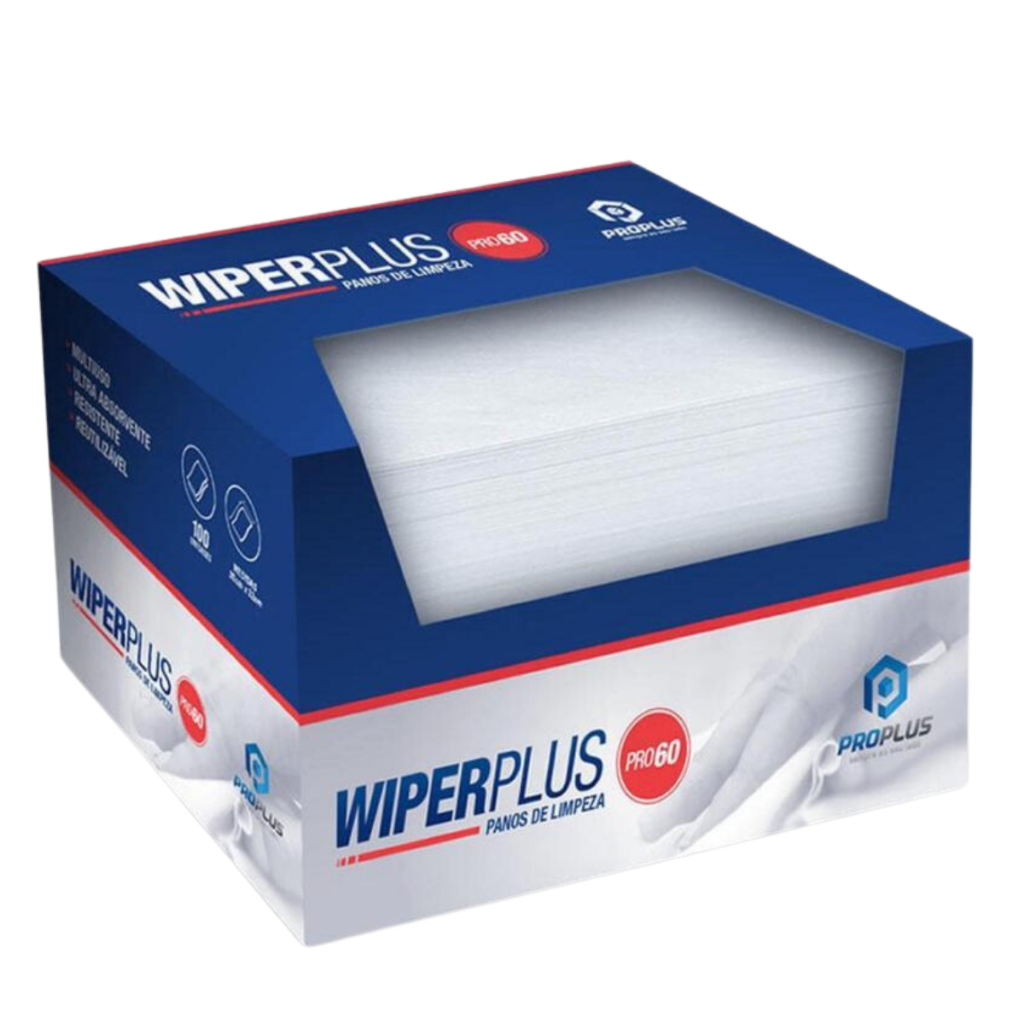 Pano Multiuso Limpeza Wiper Plus Ultra Absorção Reutilizável 100 Un