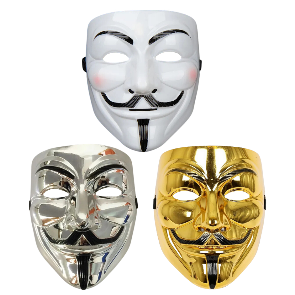 Máscara Hacker Anonymous V de Vendetta Cosplay