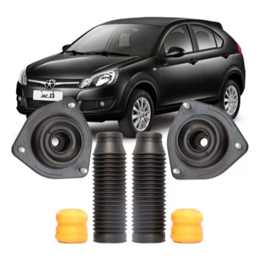 Kit Coxim Batente Coifa Do Amort Dianteiro Jac J3 2011 /2015