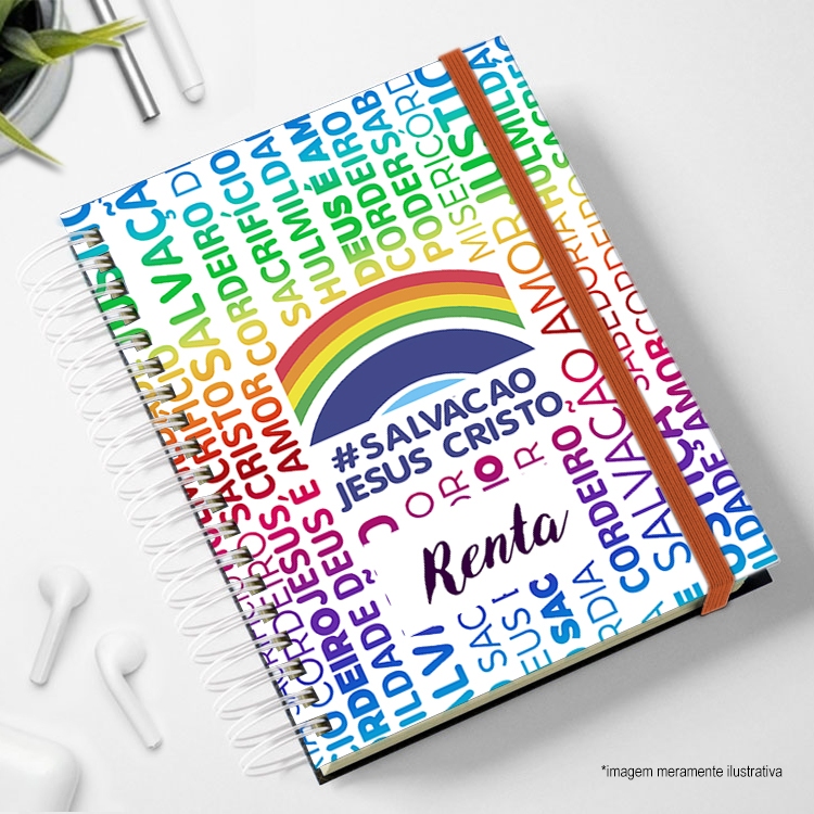 Agenda 2026 Igreja personalizada Salvação Jesus Cristo religião com elastico pais