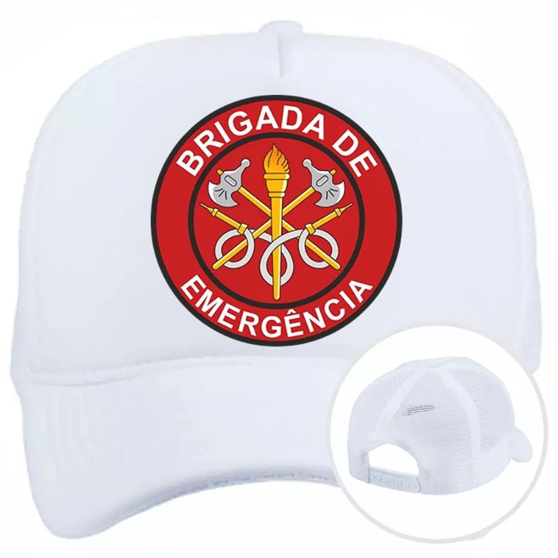 Boné Brigada de Emergência segurança brigadista uniforme