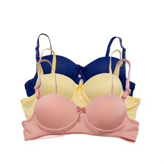 Kit 3 Sutiã  Infantil Menina Moça De Bojo Juvenil Liso  Microfibra em Oferta na Shopee