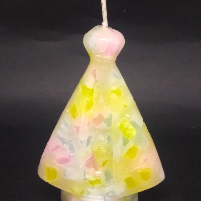 Vela Nossa Senhora Aparecida Chama Trina - 9 cm