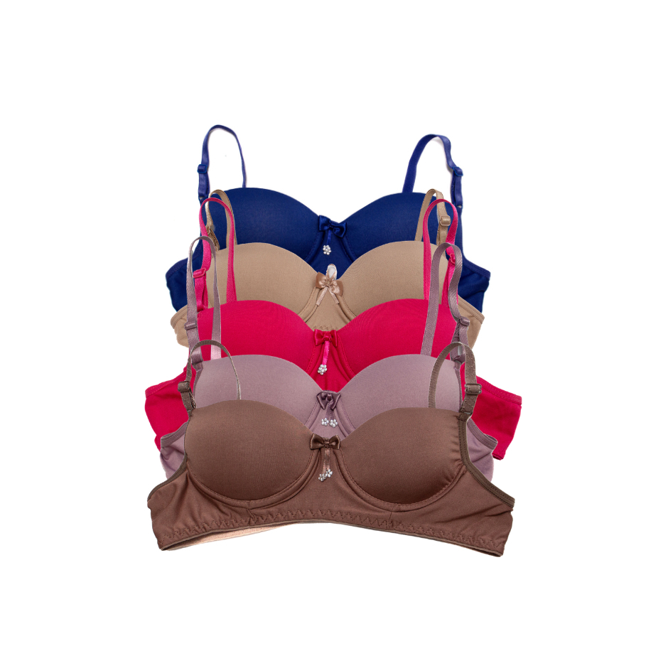 Kit 4 Sutiã Infantil Menina Moça De Bojo Juvenil