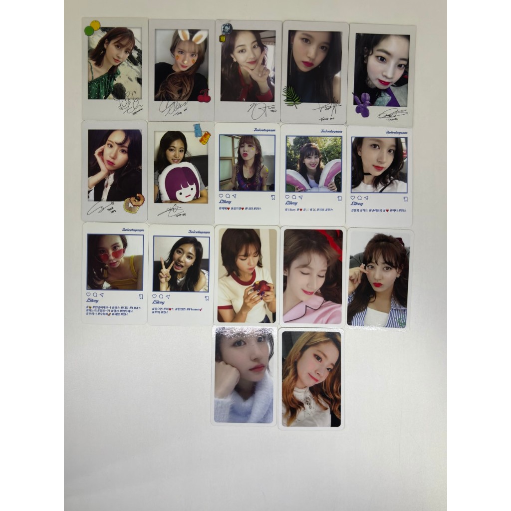 twice photocard twicetagram kpop original em Oferta na Shopee