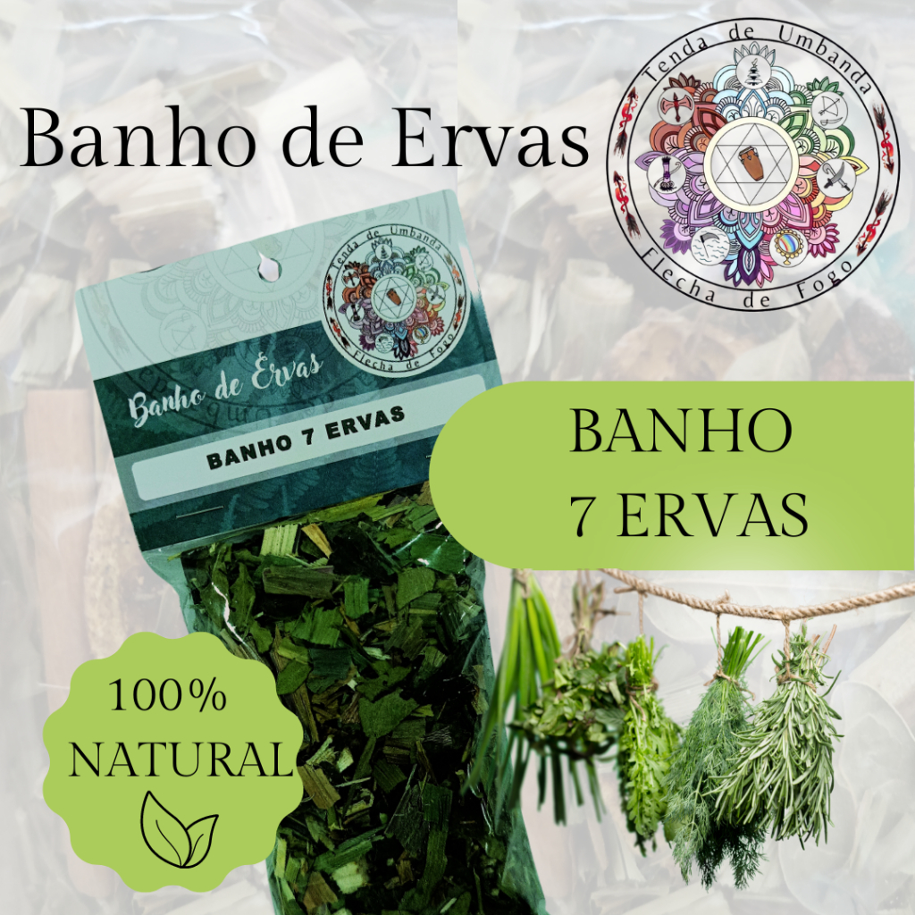 Banho 7 Ervas para Limpeza Energética e Espiritual com 40g