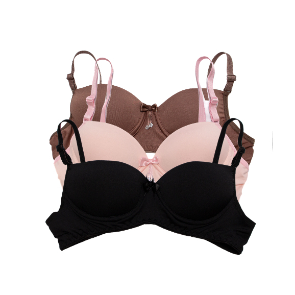 Kit 3 Sutiã  Infantil Menina Moça De Bojo Juvenil