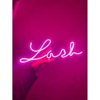 Painel Luminoso Neon Led Lash Cílios Rosa em Oferta na Shopee