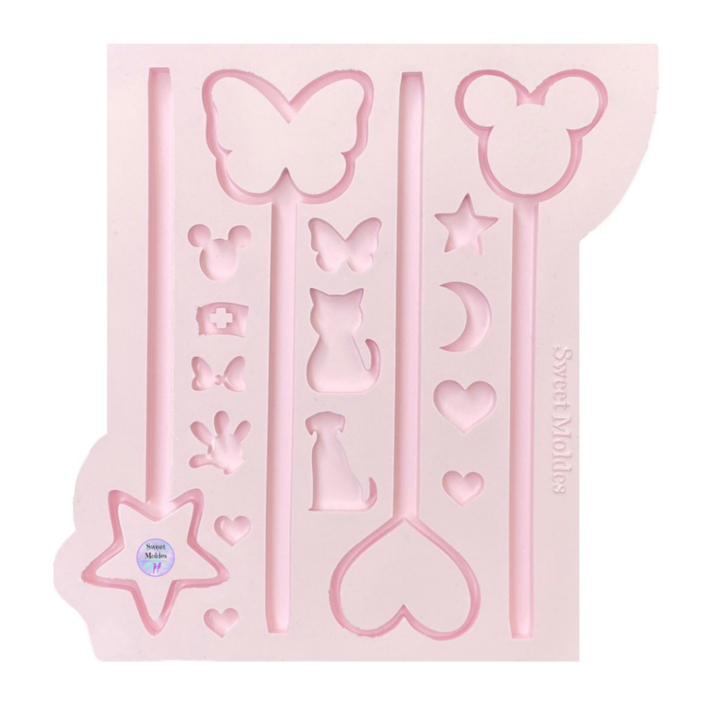 Molde de silicone 4 Canetas Big Super Slim + 13 pingentes em Oferta na Shopee