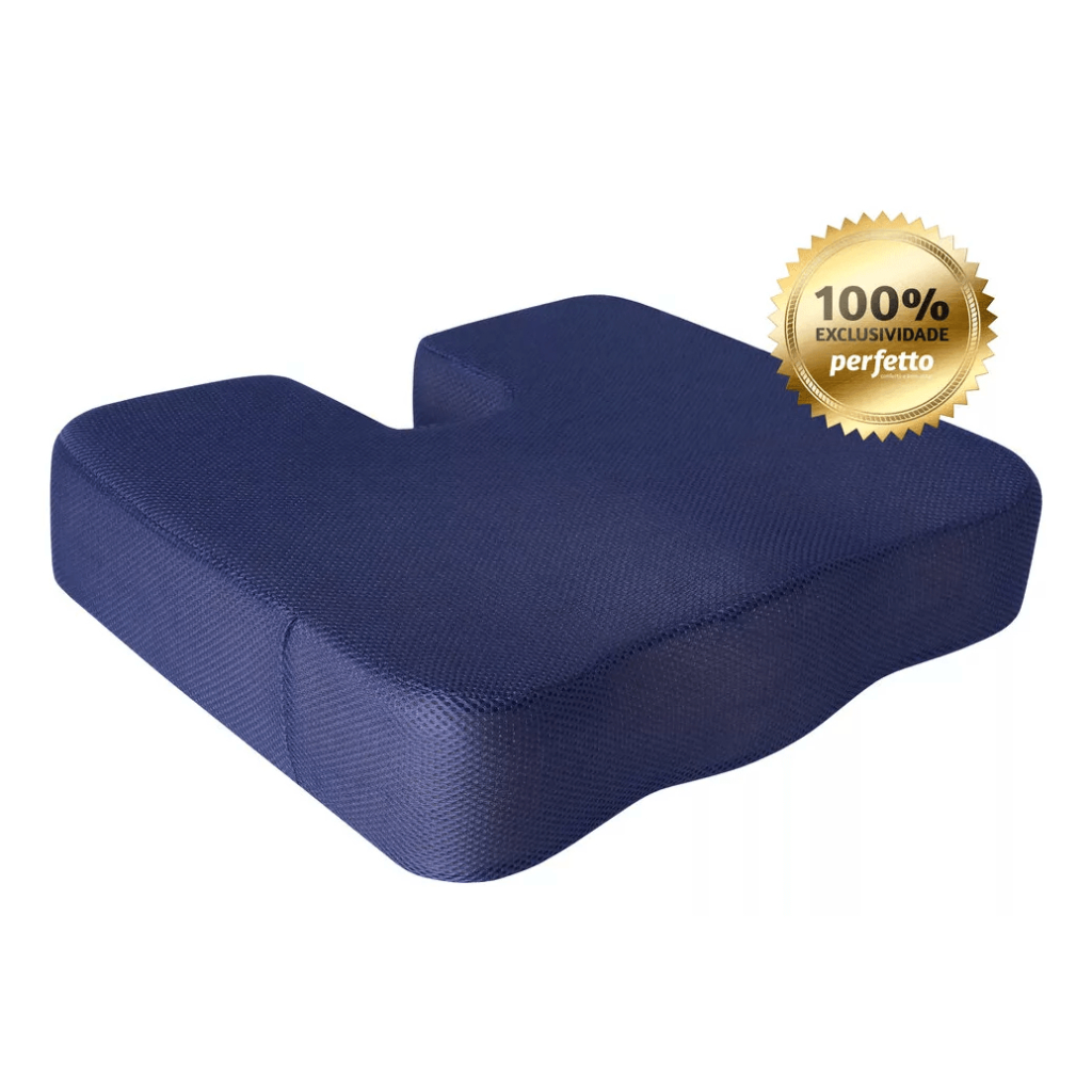 Almofada Terapêutica Assento Extra Grande Protetor de Cóccix - Suporte até 150 kg - Perfetto