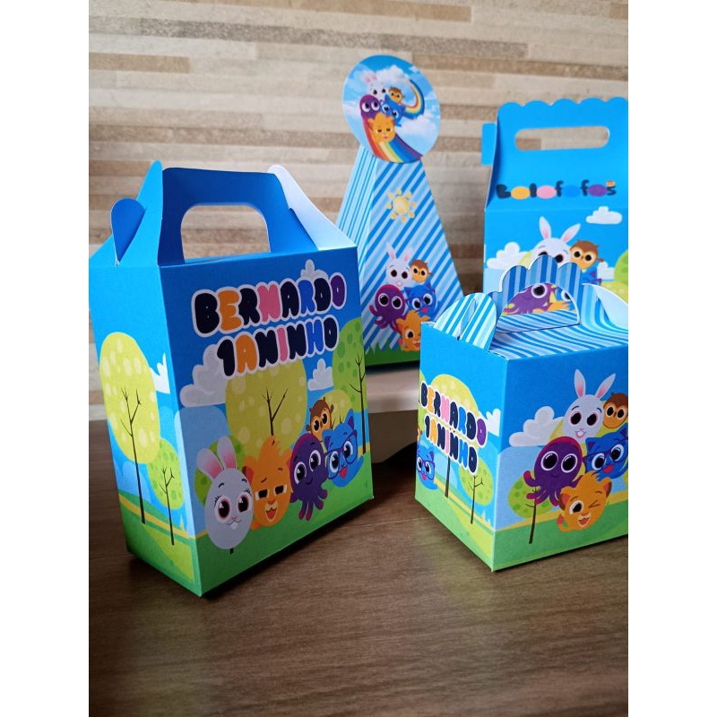 Personalizados Bolofofos Menino Lembrancinhas Caixinhas para Festa de Aniversário