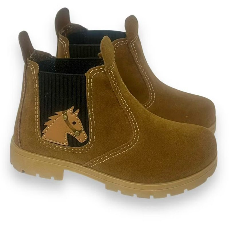 Bota coturno jeca menino cavalo rodeio sítio fazenda masculina caramelo
