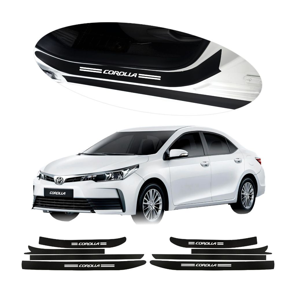 Kit Soleira de Proteção Premium Corolla 2015 2016 2017 2018