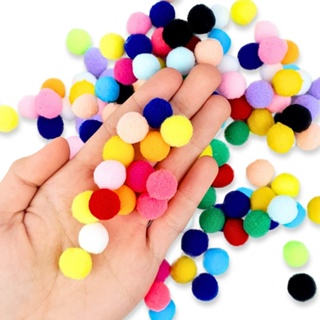 Pompom 14mm Colorido Pacote Até 500 Unidades Multicores Para Artesanato em Oferta na Shopee