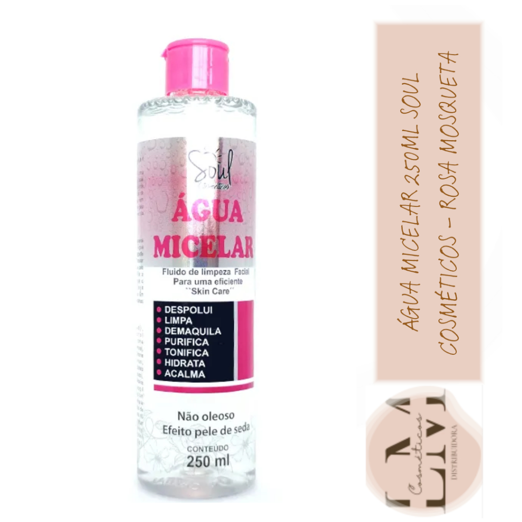 Água Micelar 250ml Soul Cosméticos - Tradicional