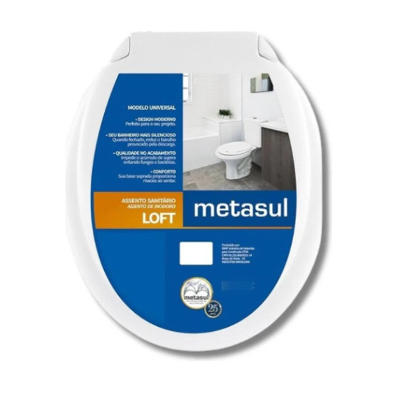 ASSENTO BRANCO LOFT METASUL REDONDO